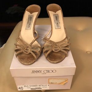 Jimmy Choo Ruben Metallic Sandal